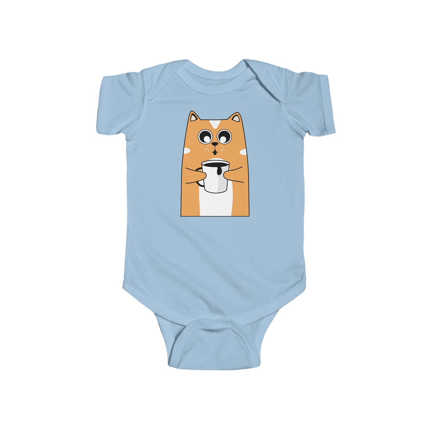Cute Shiba Inu Coffee Infant Bodysuit, Baby Shower Gift, Newborn Outfit, Cute Baby Clothes, Dog Lover Apparel, Funny Baby Bodysuit