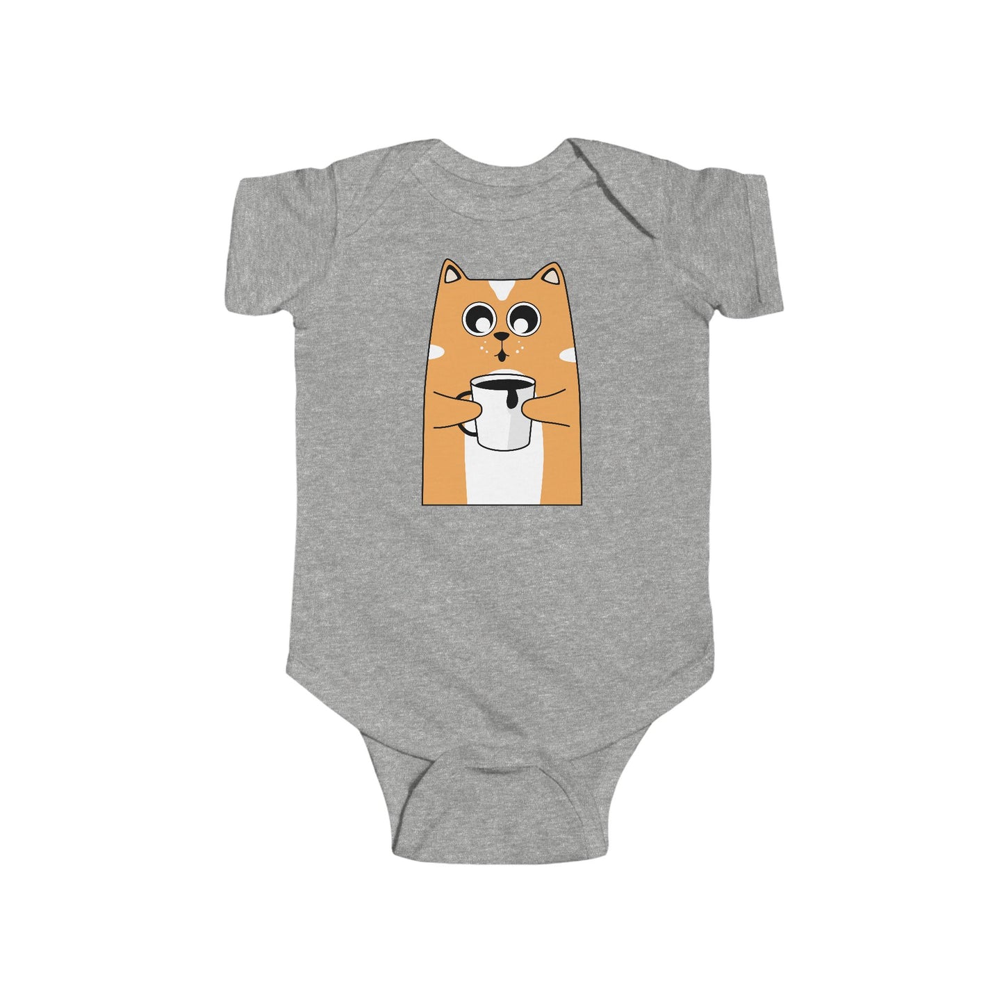Cute Shiba Inu Coffee Infant Bodysuit, Baby Shower Gift, Newborn Outfit, Cute Baby Clothes, Dog Lover Apparel, Funny Baby Bodysuit