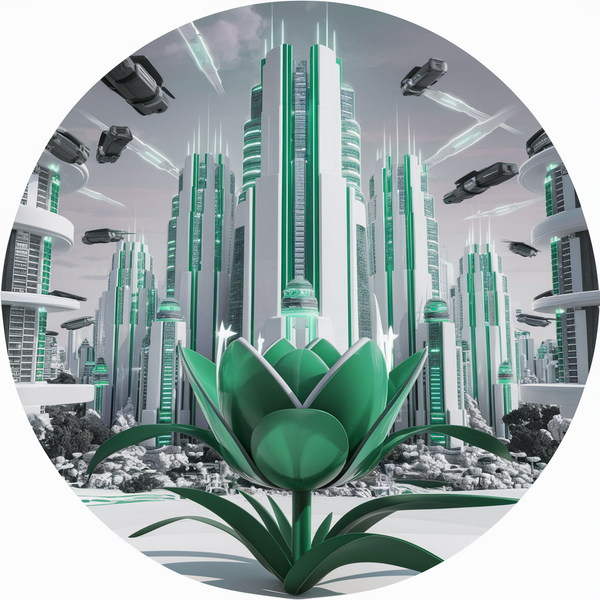 Futuristic Bloom Tee 